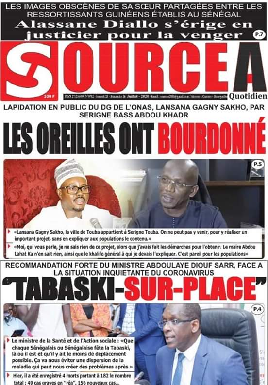 La Revue De La Presse SÉnÉgalaise De Ce Samedi 25 Juillet 2020 Ouragan